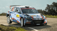 Josh McErlean tackles a hairpin on Rally Spain